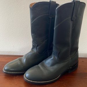 SOLD! Vintage western cowboy boots 6 blue gray